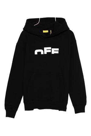 felpa in cotone nero OFF WHITE KIDS | OBBB001F25FLE0011001